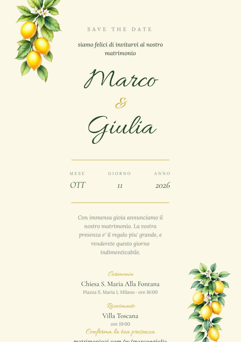 Invito Mediterranean Lemon