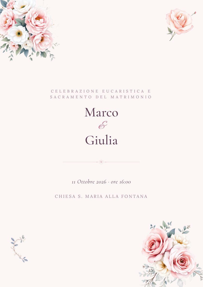 Libretto messa coordinato